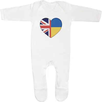 Buy 'United Kingdom Ukraine Flag Heart' Baby Sleepsuits (SS038247) • 9.99£