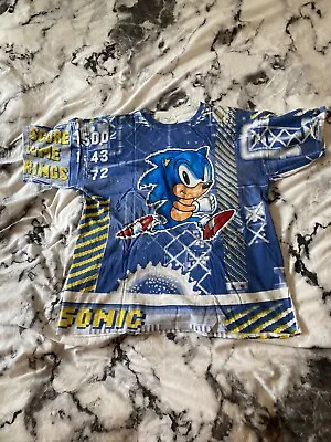 Buy Sonic The Hedgehog - Vintage Official Licensed T-shirt (c1992)  XL “S B Zone” • 6.50£