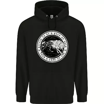 Buy Viking A Wolf Of Odin Than A Lamb Of God Mens 80% Cotton Hoodie • 24.99£