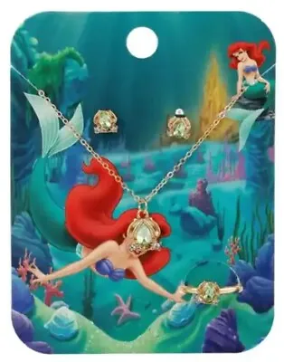 Buy Disney Little Mermaid Princess Girls Gift Costume Jewellery Set In Organza Bag • 7.99£