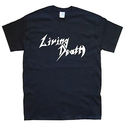 Buy LIVING DEATH T-SHIRT Sizes S M L XL XXL Colours Black, White    • 15.59£