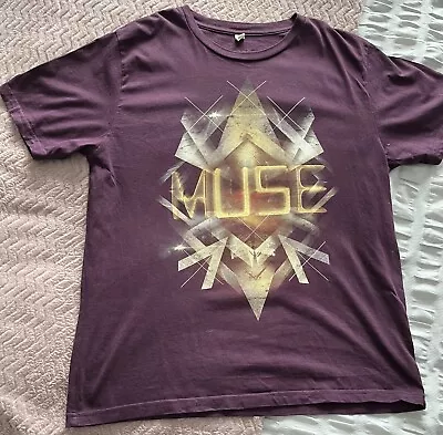 Buy Muse Tour 2013 Burgundy T Shirt Tee Mens M 40  Chest • 15£