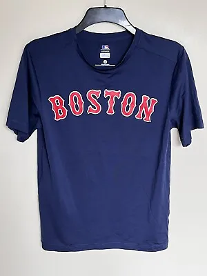 Buy Boston Red Sox Baseball Tee MLB Original Polyester Sports Top Mens Small Navy • 12.99£