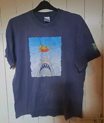Buy THE SIMPSONS JAWS Vintage 1999 T-shirt Blue XL Screen Stars Sleeve Print RARE • 5£