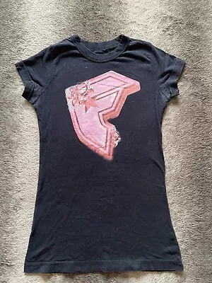 Buy Famous Stars And Straps Womens T Shirt Black SIZE M Size 8 • 1.80£