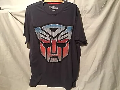 Buy Transformers T Shirt Grey Size XL 2014 Vintage Fair Used Condition • 1.99£