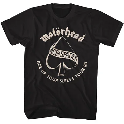 Buy Motorhead Ace Of Spades Ace Up Your Sleeve Tour 80 Men's T Shirt Rock Band Merch • 41.76£