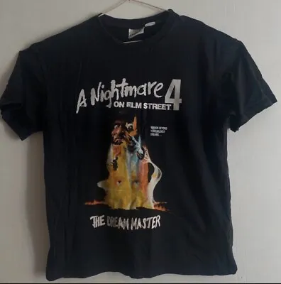 Buy A Nightmare On Elm Street 4 T Shirt The Dream Master Horror Movie Merch Size L • 15.25£