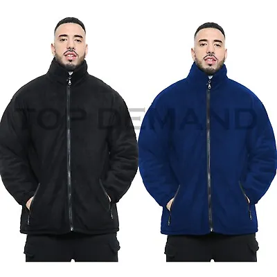 Buy Mens New Fleece Casual Outdoor Zipper Cardigan Jacket Jumper Warm Coat Wool Top • 17.59£