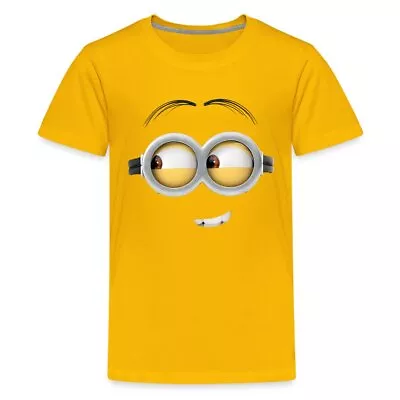 Buy Minions Merch Dave Face Halloween Costume Kids' Premium T-Shirt • 18.10£