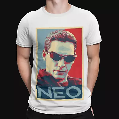 Buy Neo Redblue T-Shirt -Matrix Film TV Cool Retro Funny Action Gift Xmas Keanu Hope • 8.39£