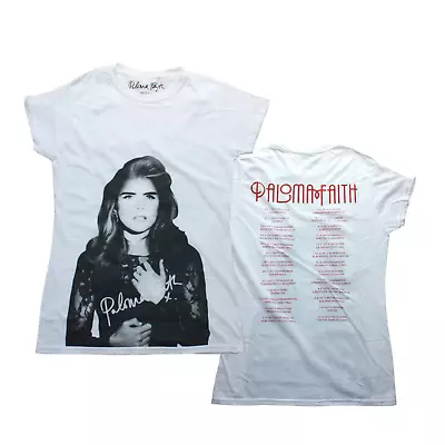 Buy Paloma Faith - 2013 Tour - Ladies T Shirts M Slim To Fit Size 8 - 10 • 10.99£