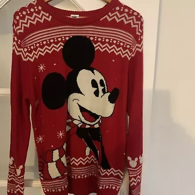 Buy NEXT Christmas Disney Jumper Mickey Size Medium  • 15£