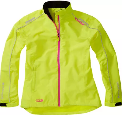 Buy Madison Protec Women's Waterproof Cycling Jacket, Biking, Riding, Hi-Viz Yellow. • 21.99£