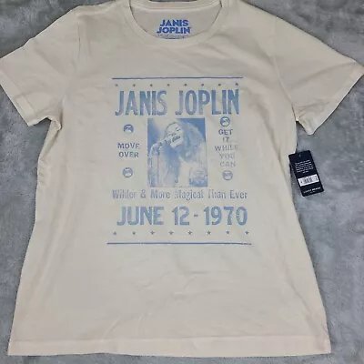 Buy Janis Joplin Lucky Brand Graphic Shirt Medium Wilder & More Magical Than Ever • 30.71£