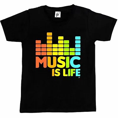 Buy Music Is Life Hip Hop Dance Grunge Garage Rock  Kids Boys / Girls T-Shirt • 5.99£