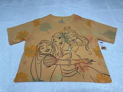 Buy NEW Disney Shirt Womens 2X 2XL Yellow Princess Mulan Rapunzel Belle Parks Ladies • 28.41£