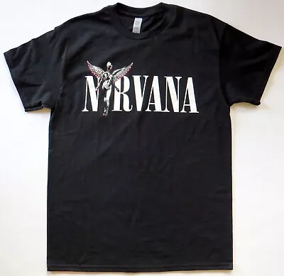 Buy Nirvana - In Utero Angel / Logo Official T-shirt - Size M - Brand New Never Worn • 16.99£