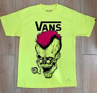 Buy Original Vans Handpainted T-shirt Size M Unisex Skull • 64.80£