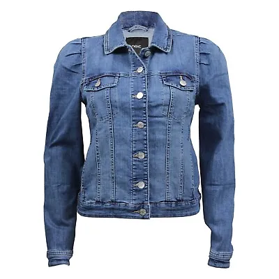 Buy Ex Next Women's Long Sleeve Stretch Cotton Button Up Classic Blue Denim Jacket • 24.99£