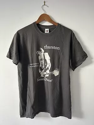 Buy Rare Vintage Thurston Moore Sonic Youth Band T-Shirt / Tour Shirt Ecstatic Peace • 29£