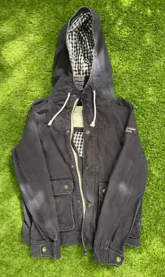 Buy Abercrombie Fitch Field Jacket Men’s Medium Vintage Utility Hood Collar Marks • 0.99£