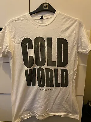 Buy Of Mice And Men White Cold World T-shirt Medium • 5£