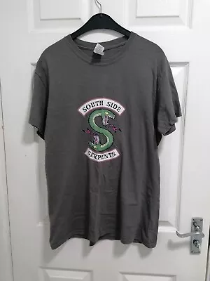 Buy Riverdale  Southside Serpents  Logo Grey T-shirt Top Size Medium Casual Unisex • 3£