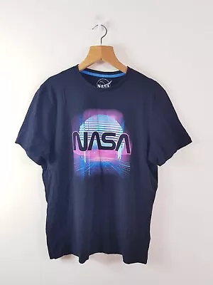 Buy Mens T-shirt NASA Black Size XL Grt Con • 9.95£