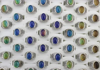 Buy 60pcs Wholesale Job Lots Fashion Jewellery Change Color Mood Rings Lady's Ring • 28.66£