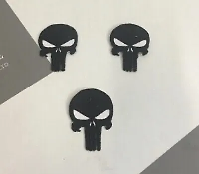 Buy 3 X Punisher Skull Embroidered Iron On Sew On Patch Badge • 4.89£