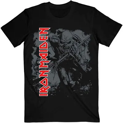 Buy Officially Licensed Iron Maiden Hi Contrast Trooper Mens Black T Shirt Tee • 14.50£