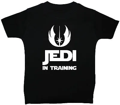 Buy Jedi In Training Baby Children T-Shirt Tops Star Wars Gift NB To 5-6Yrs Unisex • 9.49£