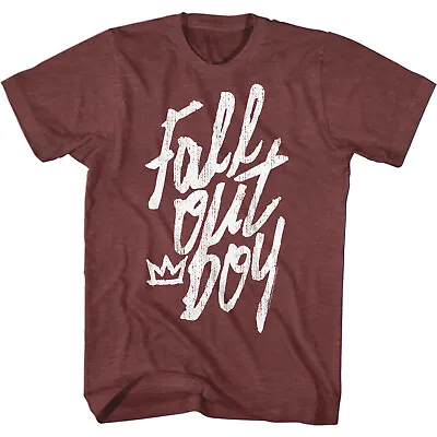 Buy Fall Out Boy Handwritten Logo Men's T Shirt Rock Band Tour Concert Merch • 40.37£