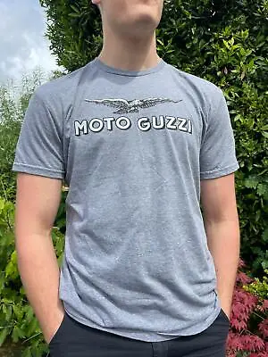 Buy Classic Moto Guzzi Grey Eagle Logo T Shirt Ideal Gift • 18£