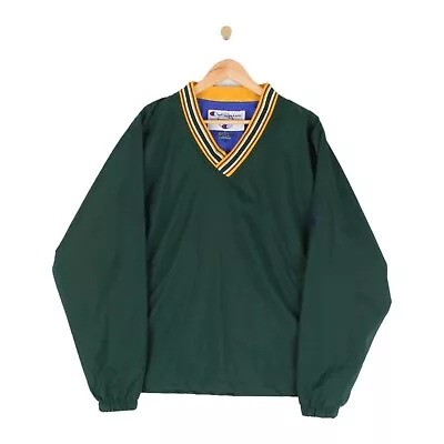 Buy Vintage Champion Windbreaker Jacket Pullover Green Oversized Mens Size S • 27.99£