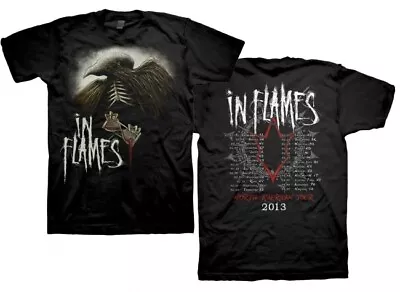 Buy In Flames North America Tour 2013 T-Shirt Gr.XL Soilwork Children Of Bodom • 51.74£