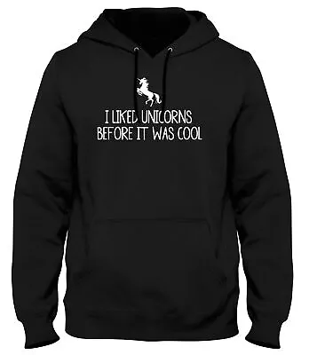 Buy I Liked Unicorns Before It Was Cool Funny Mens Womens Unisex Hoodie • 21.99£