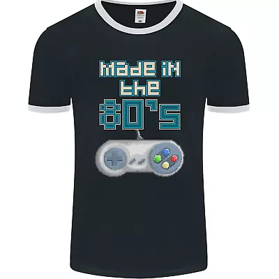 Buy Made In The 80's Funny Birthday Retro Mens Ringer T-Shirt FotL • 10.99£