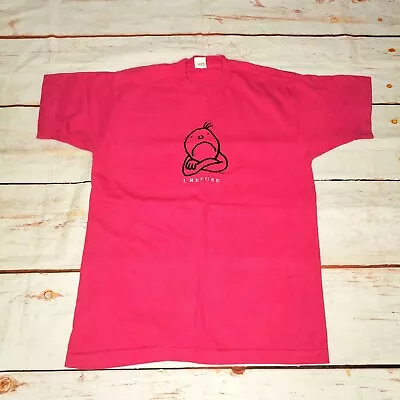 Buy Vintage 90s I Refuse Single Stitch Pink T Shirt Size Large Fruit Of The Loom • 16.44£