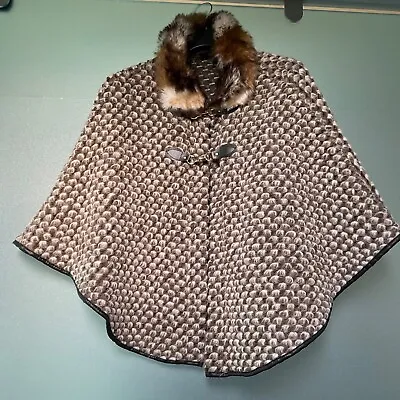 Buy Made In Italy Wool Mix Cape/jacket, One Size, New • 12.50£