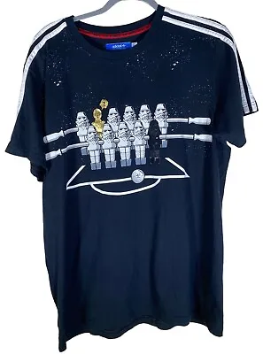 Buy Mens Adidas Originals Star Wars Table Football Foosball T Shirt Size Large • 39.99£