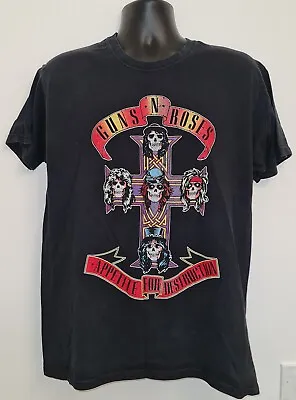 Buy Guns And Roses Rock Band T Shrirt Vintage 2000s Size Large GnR • 30£