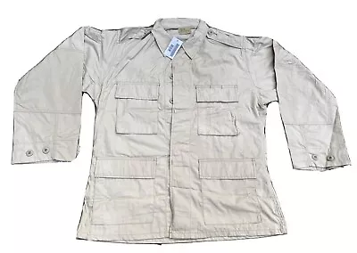 Buy New Men's USGI Army BDU Shirt Coat Jacket 4 Pocket Khaki 50/50 Ripstop Med Long • 18.95£