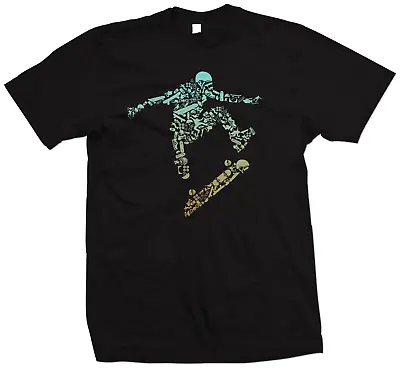 Buy Skater T Shirt - Skateboarding T Shirt - Skateboard Shirt - 3 Colour Options • 9.99£