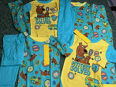 Buy NWT TWINS 6 Girls Boys Scooby Doo 4pc Pajamas Set Birthdays Easter Spring Fall • 23.97£