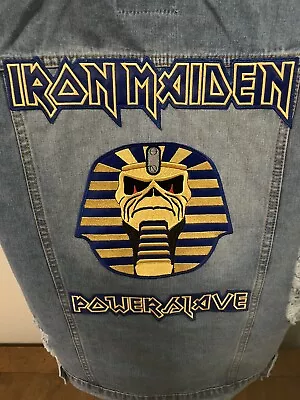 Buy Iron Maiden Themed POWERSLAVE Vest. Brand New!!! STITCHED GLOW IN DARK Patch!!! • 307.12£