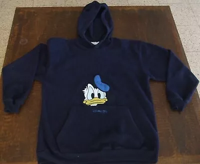 Buy Vintage Disneyland Paris Donald Duck Blue Hoody, Size: 36-38 • 8.45£