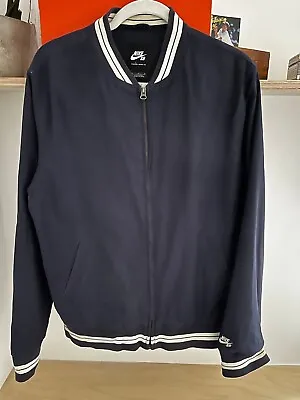 Buy Nike SB Navy Blue Varsity Jacket • 17.50£