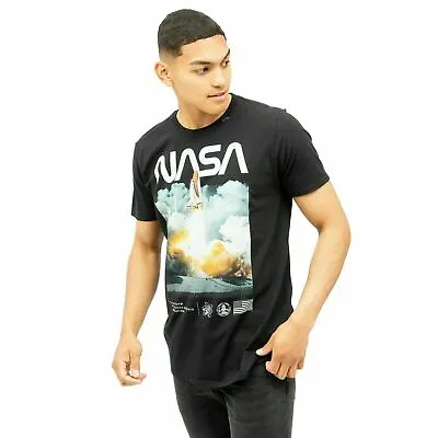 Buy Official NASA Mens Lift Off T-Shirt Black S - XXL • 13.99£